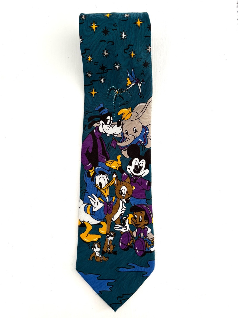 Vintage Disney Character Novelty Tie Characters Made in Italy